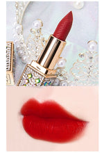 Cargar imagen en el visor de la galería, Colorful Diamond Luxury Velvet Matte Lipstick Waterproof Silky Touch Nude Lips Makeup Long lasting Brighten Lip Beauty cosmetics
